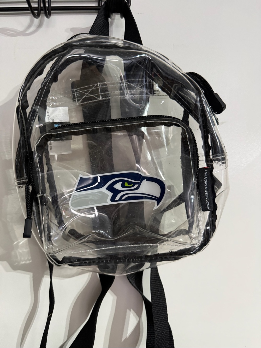 EUC The Northwest NFL Seahawks Clear Backpack